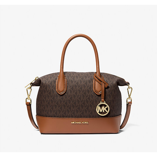 Michael Kors Hyde Small Satchel, Signature Brown