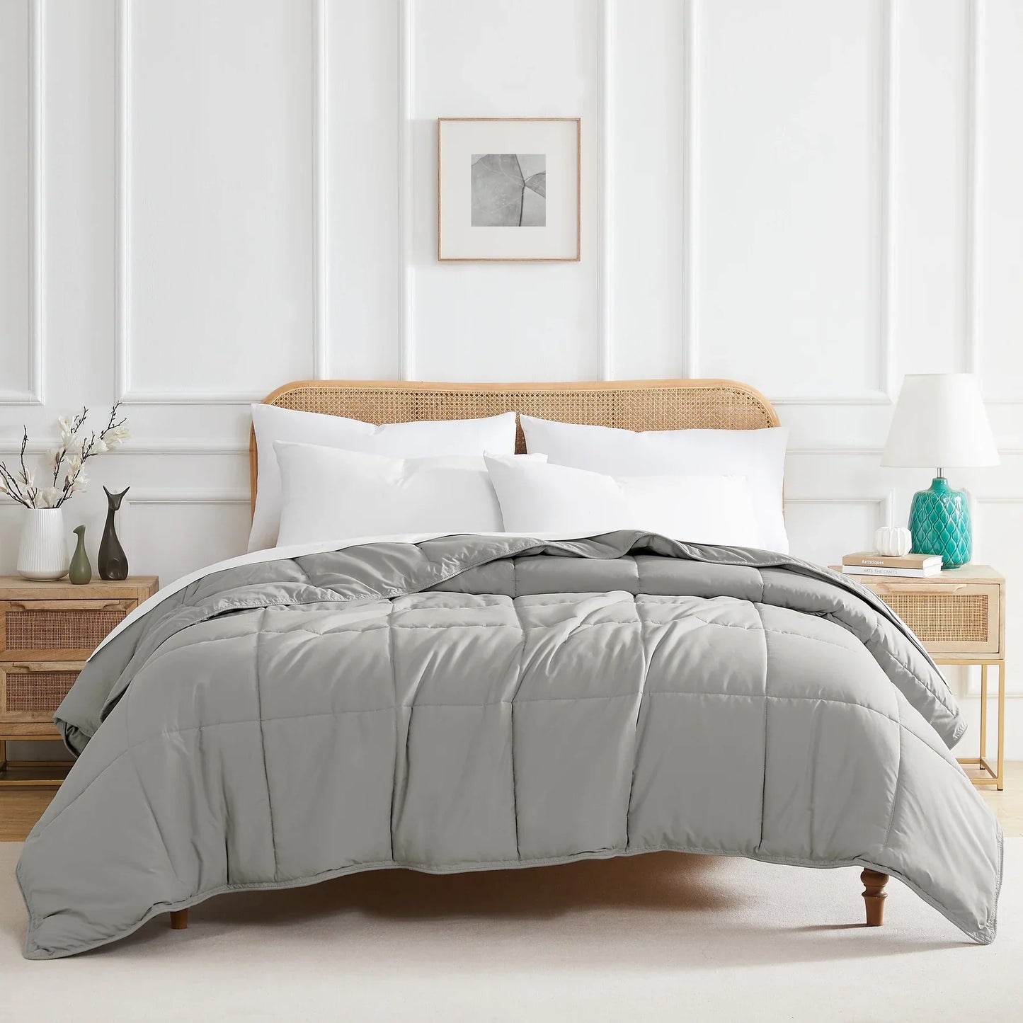 Luxe Down Alternative Comforter, Grey