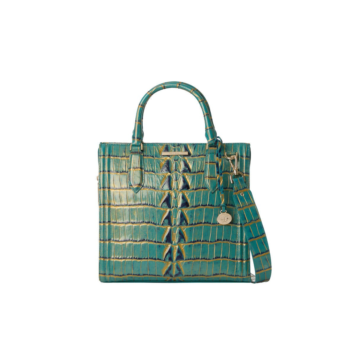 Brahmin Estuary Collection Caroline Satchel, Parakeet