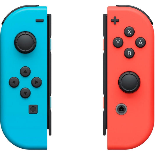 Nintendo Joy Con L/R Wireless Controllers for Switch, Neon Red/ Neon Blue