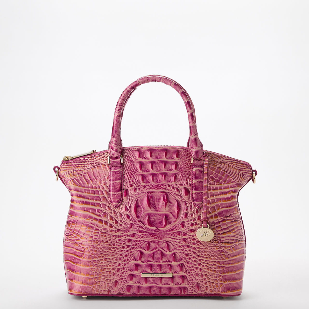 Brahmin Melbourne Collection Duxbury Satchel, Rouge Blush