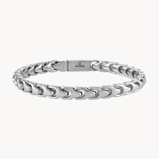 Bulova Signature Stainless Steel Link Bracelet