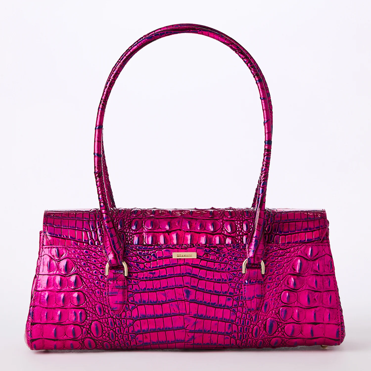 Brahmin Melbourne Collection Dayan Satchel, Voltage Violet